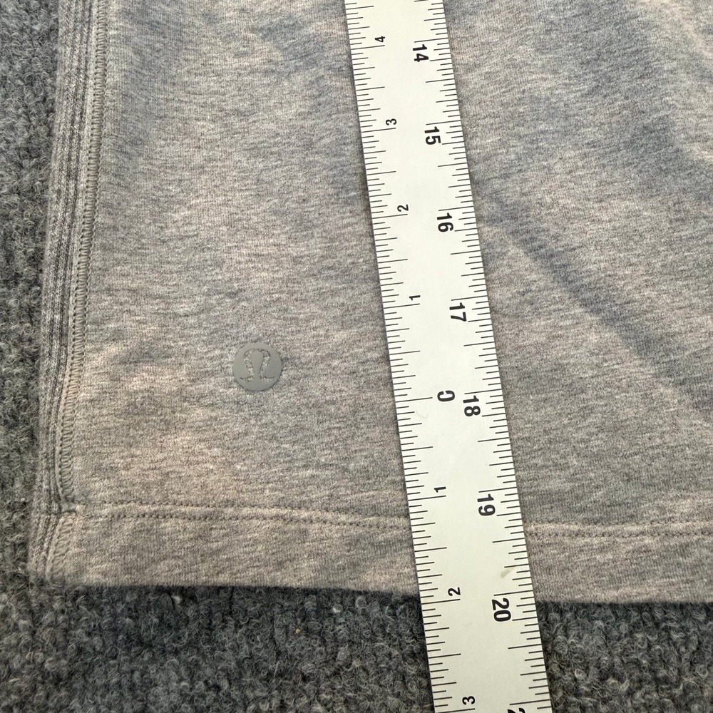 Lululemon Start Anew Skirt Size 2 Grey Cotton Terry Drawstring Athletic Skirt - Picture 4 of 4